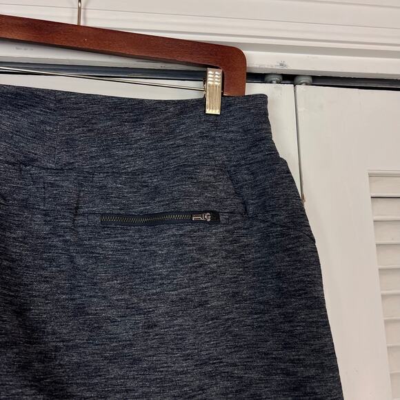Athleta Gray Athletic Skort LT Large Tall Built-In Shorts Pockets Drawstring - Picture 4 of 6